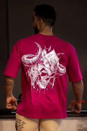 HOUSE OF WILD "PREMIUM VINTAGE" OVERSIZED T-SHIRT (NEW MAGENTA PINK)