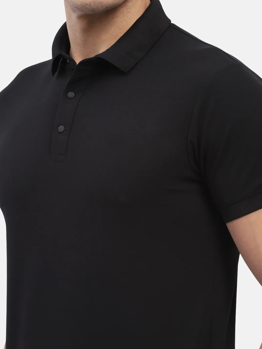 Hummel Jaye Men Black B2B Poly Polo