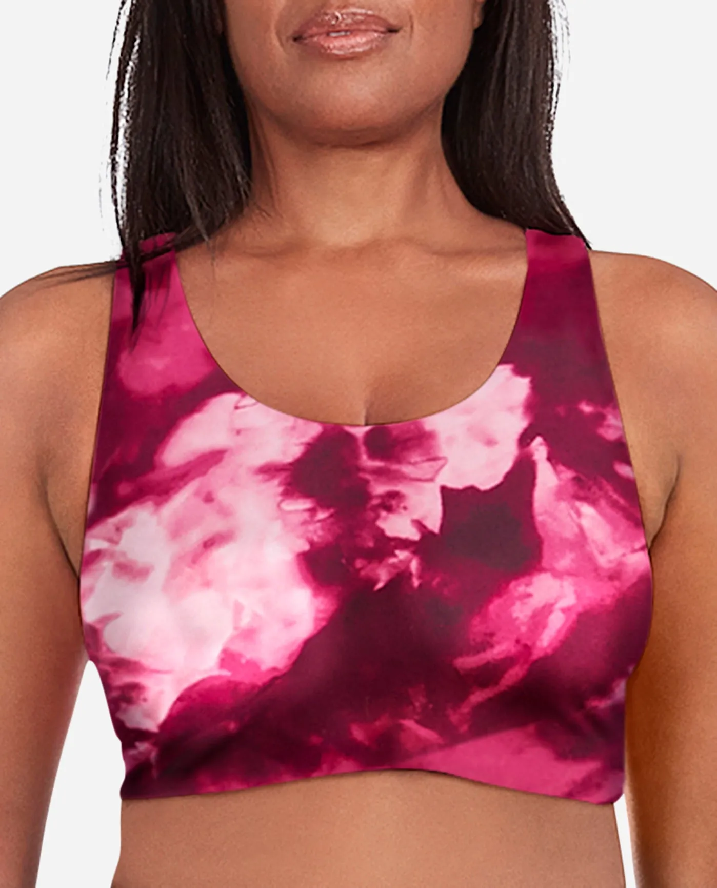 Ice Dye Longline Racerback Sports Bra