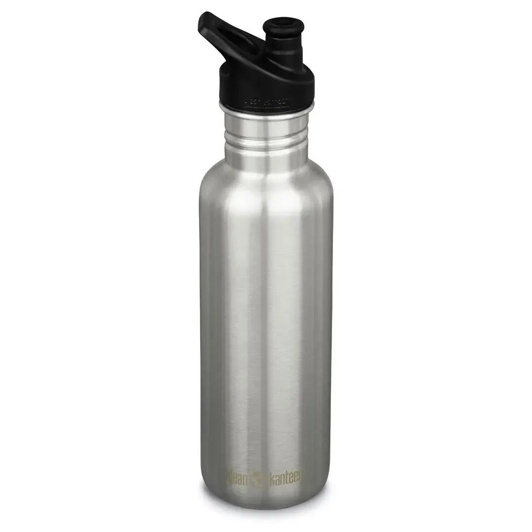 Klean Kanteen Classic Sports Cap Stainless Steel Water Bottles 800ml