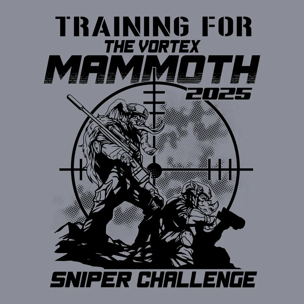 Mammoth Sniper Challenge 2025 Training T-Shirt - Dark Heather Gray