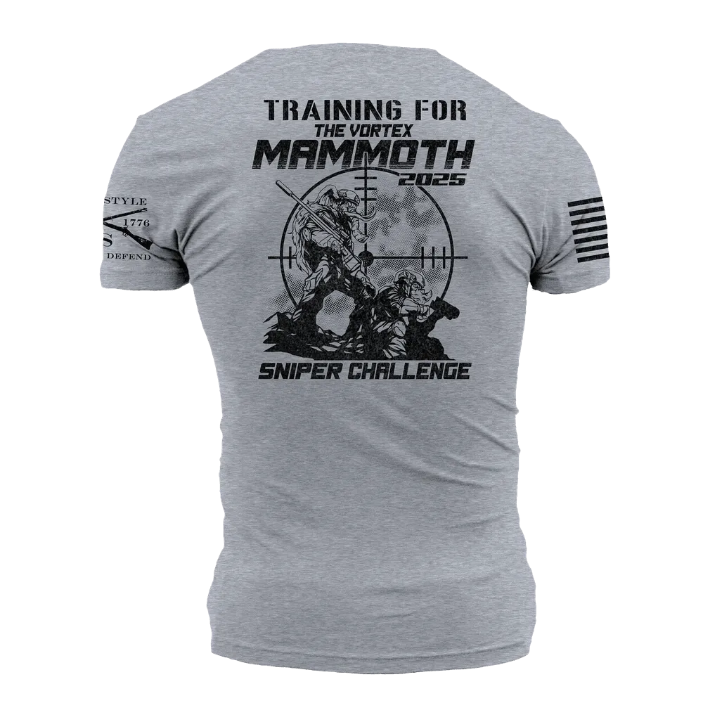 Mammoth Sniper Challenge 2025 Training T-Shirt - Dark Heather Gray