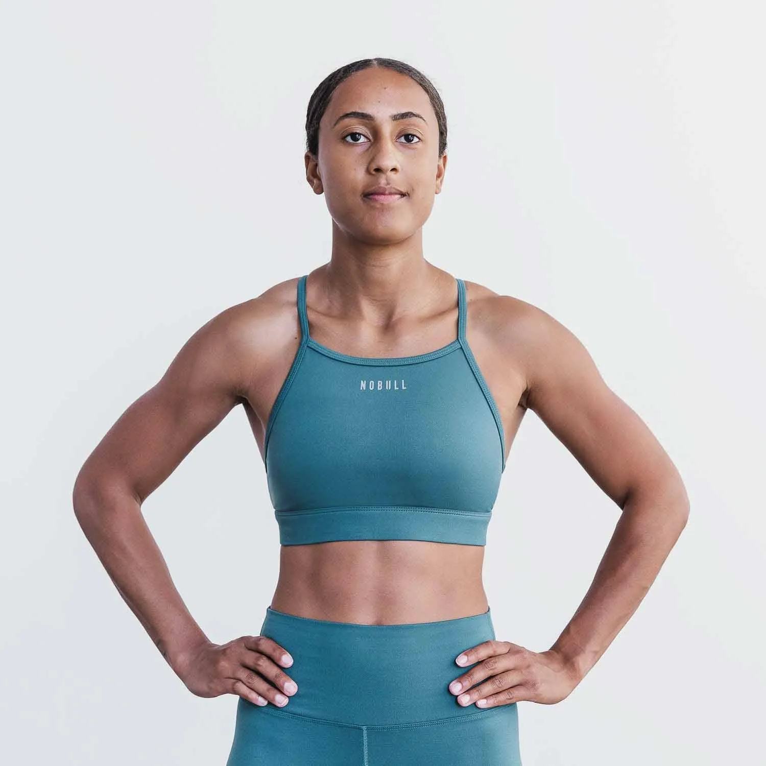 Matte High-Neck Sports Bra