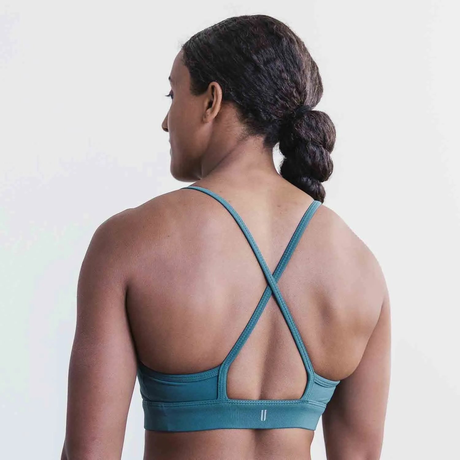 Matte High-Neck Sports Bra