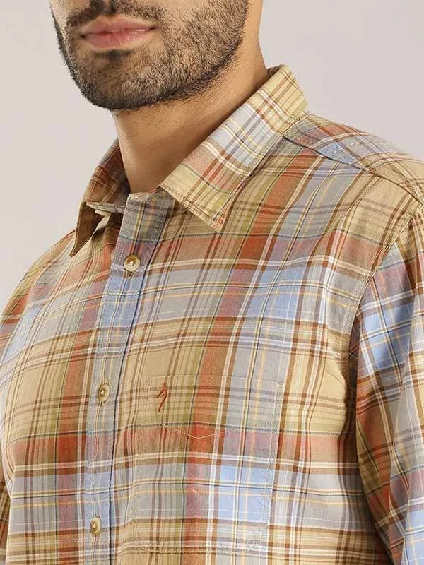 Men Checked Full Sleeve Cotton Shirt