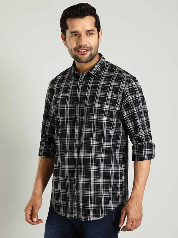 Men Checked Full Sleeve Cotton Shirt