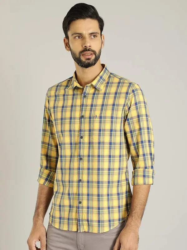 Men Checked Full Sleeve Cotton Shirt