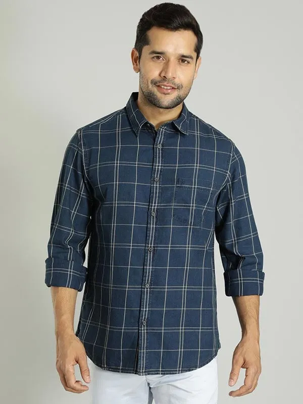 Men Checked Full Sleeve Cotton Shirt