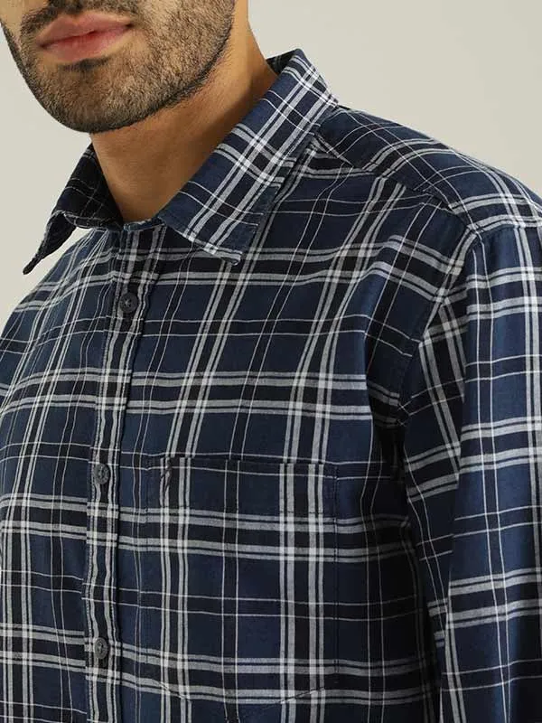 Men Checked Full Sleeve Cotton Shirt