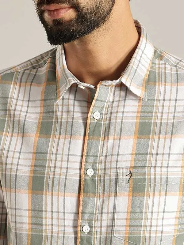 Men Checked Full Sleeve Cotton Shirt