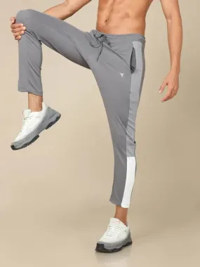 Men Colorblock Slim Fit Trackpants with ELASTO PLUS