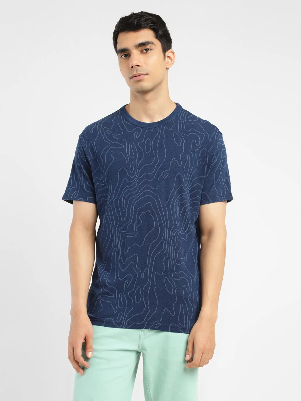 Men's All Over Print Crew Neck T-shirt