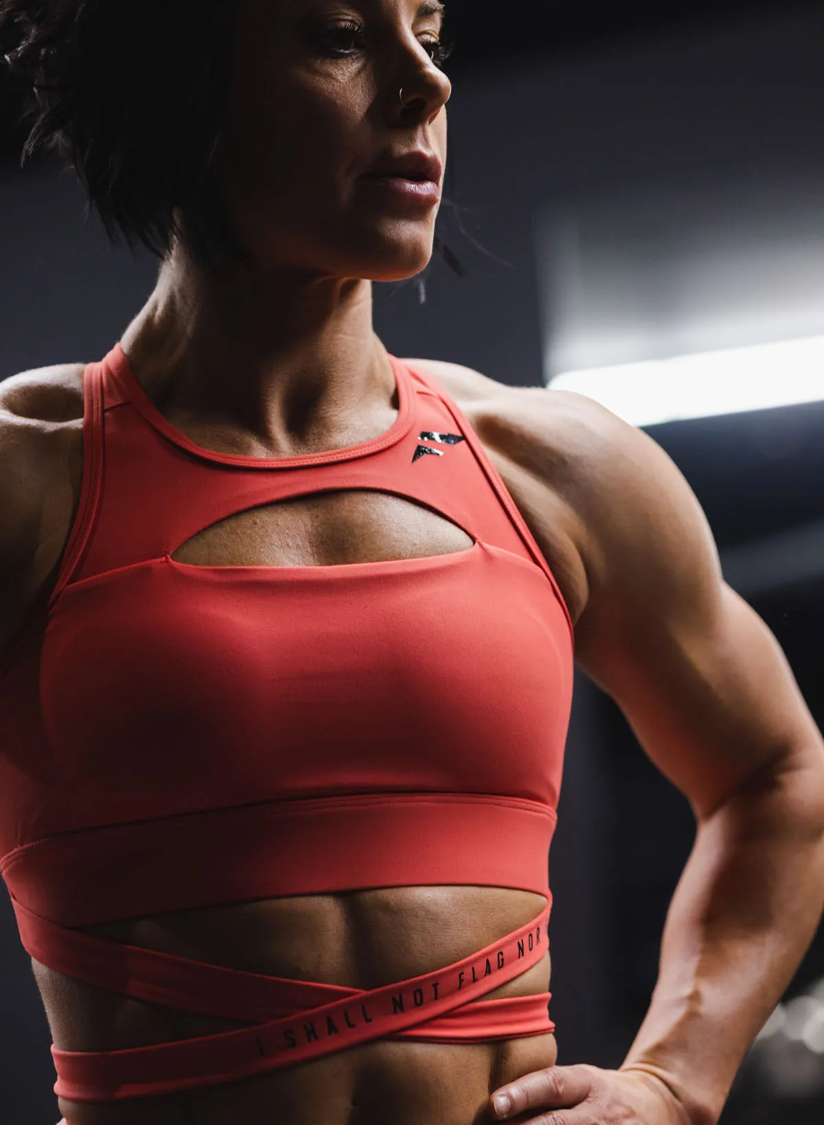 NAVARAH SPORTS BRA - SALMON