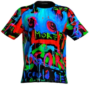 Neon Graphic T-Shirt Glow in UV Fluorescent Sugar Sayings