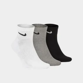 Nike Unisex Training Ankle Socks (3 Pairs) White/Grey/Black _ 181966 _ Multi