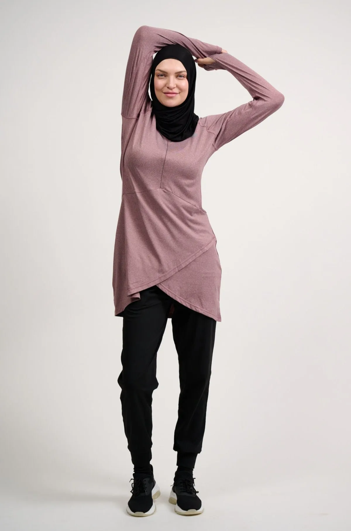 Performance Top- Heather Plum