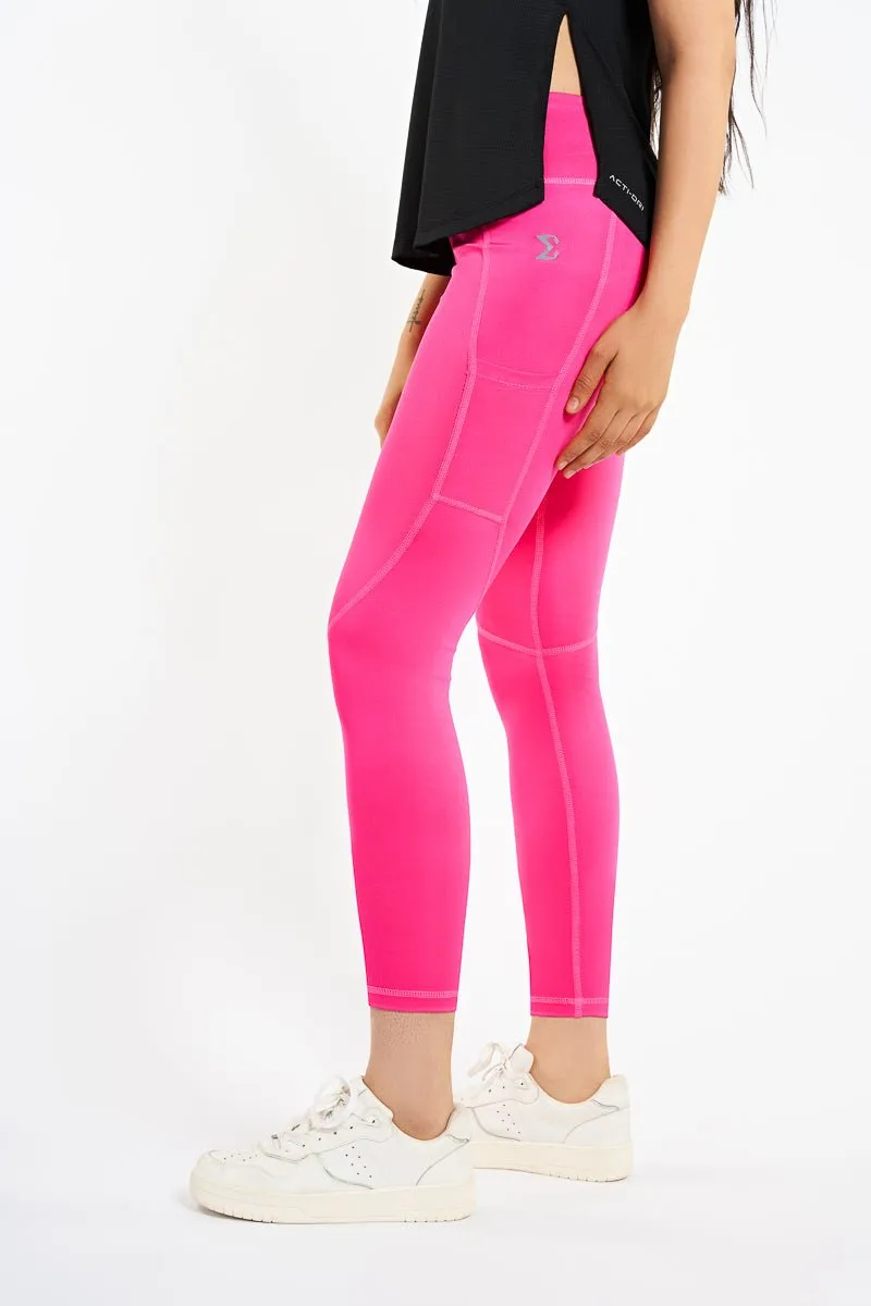 Pink Glo Crucial Basic Leggings