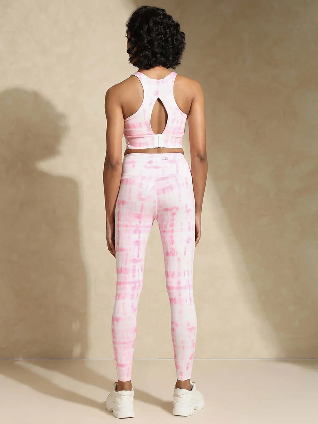 Pink Shibori High Impact Action Bra & Luxe Leggings