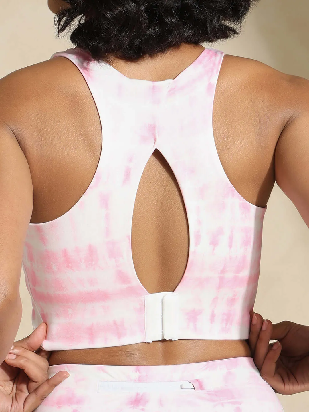 Pink Shibori High Impact Action Bra & Luxe Leggings