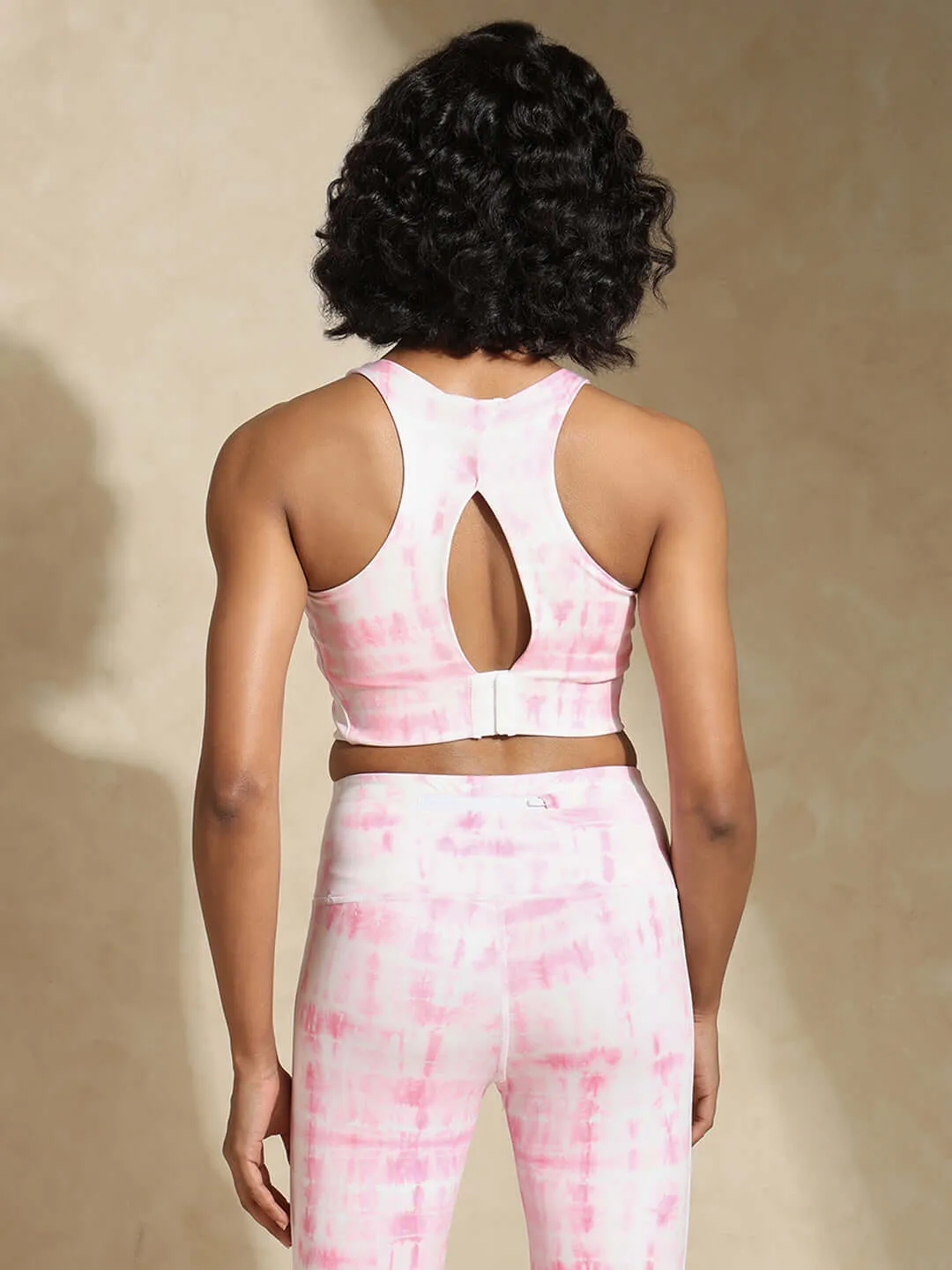 Pink Shibori High Impact Action Bra & Luxe Leggings