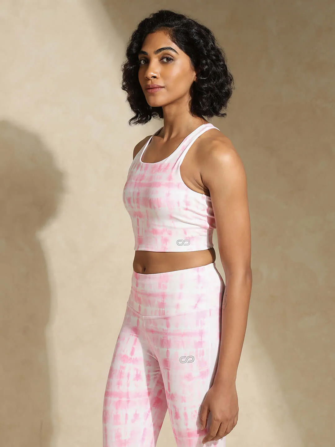 Pink Shibori High Impact Action Bra & Luxe Leggings