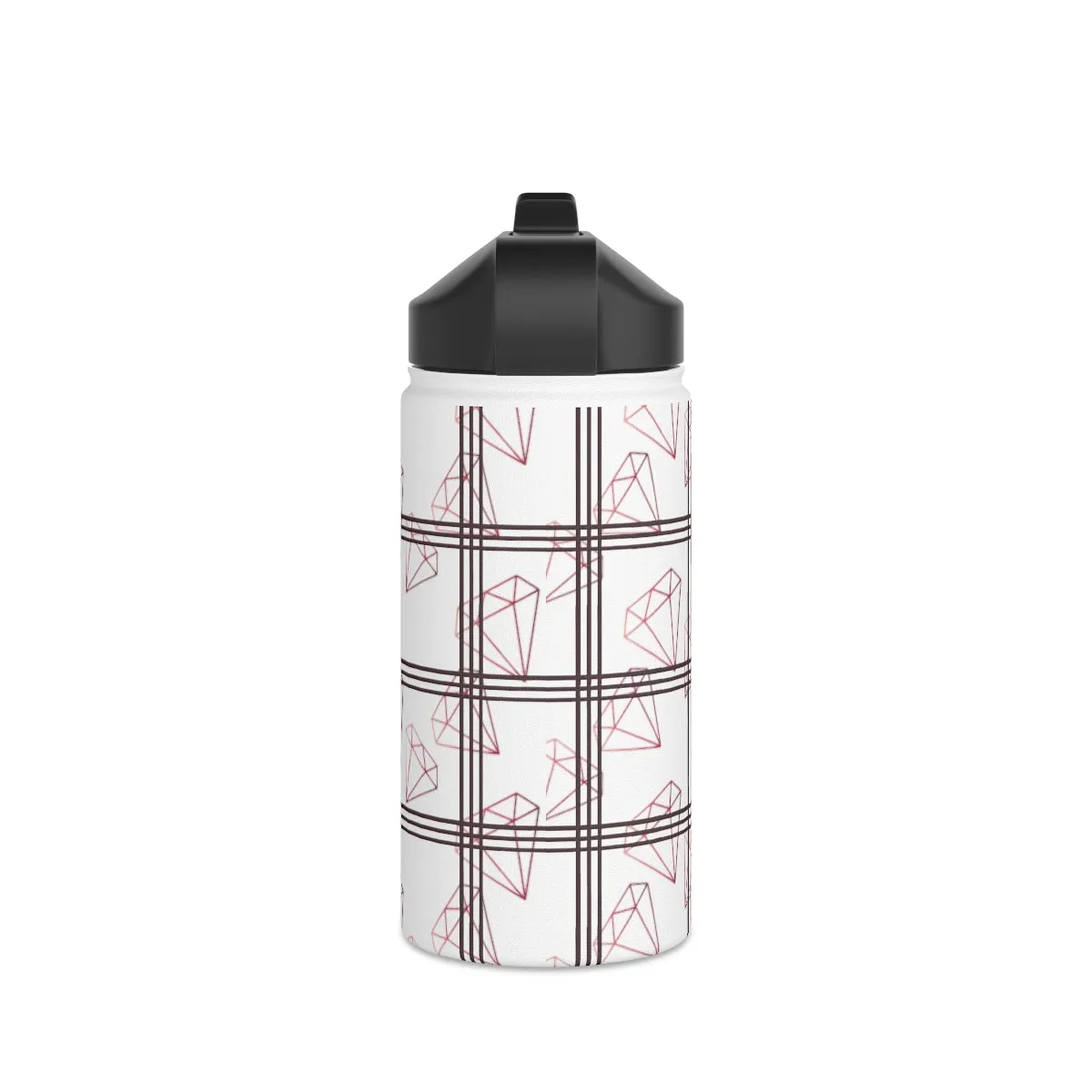 Plaid and diamonds Stainless Steel Water Bottle, Standard Lid