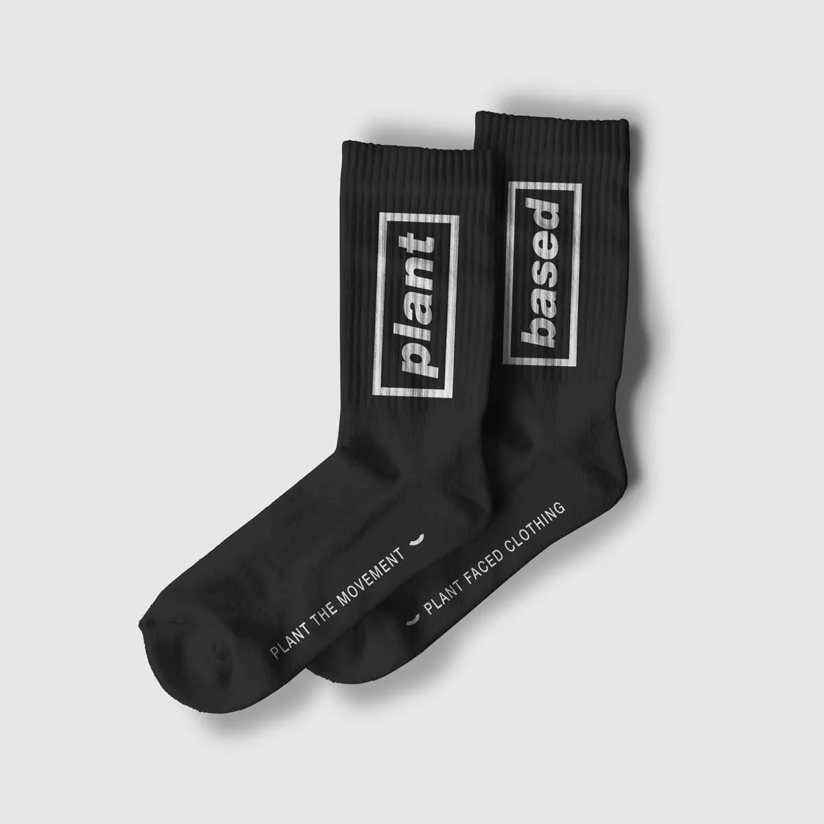 Plant Based Plates - ORGANIC Socks - Black