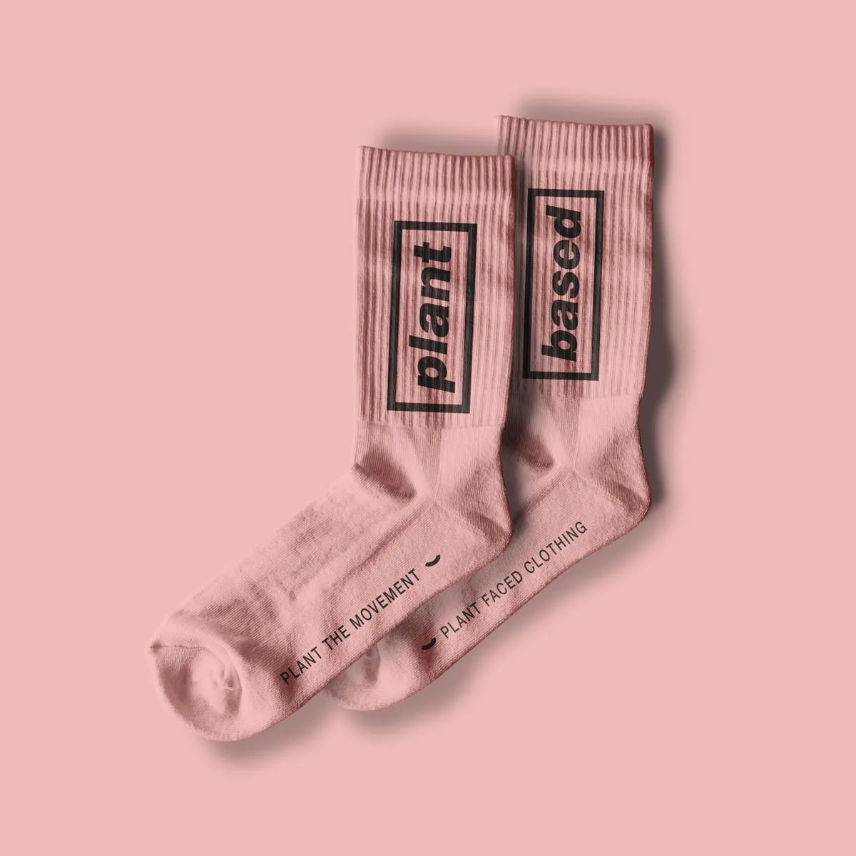 Plant Based Plates - ORGANIC Socks - Pink