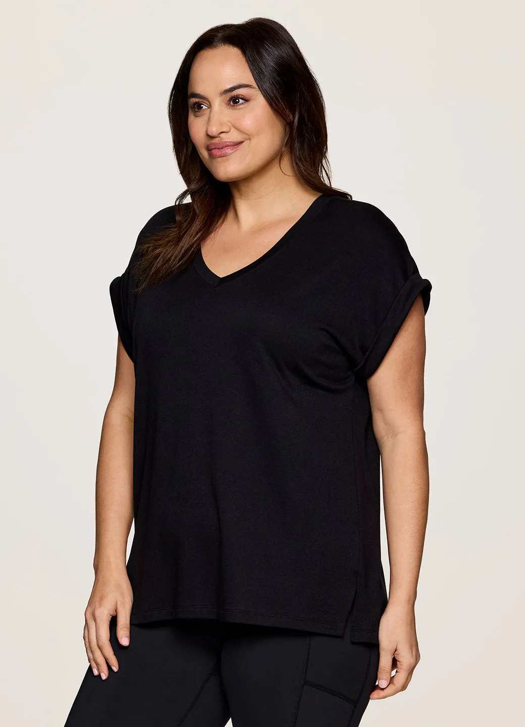 Plus Everyday V-Neck Tunic