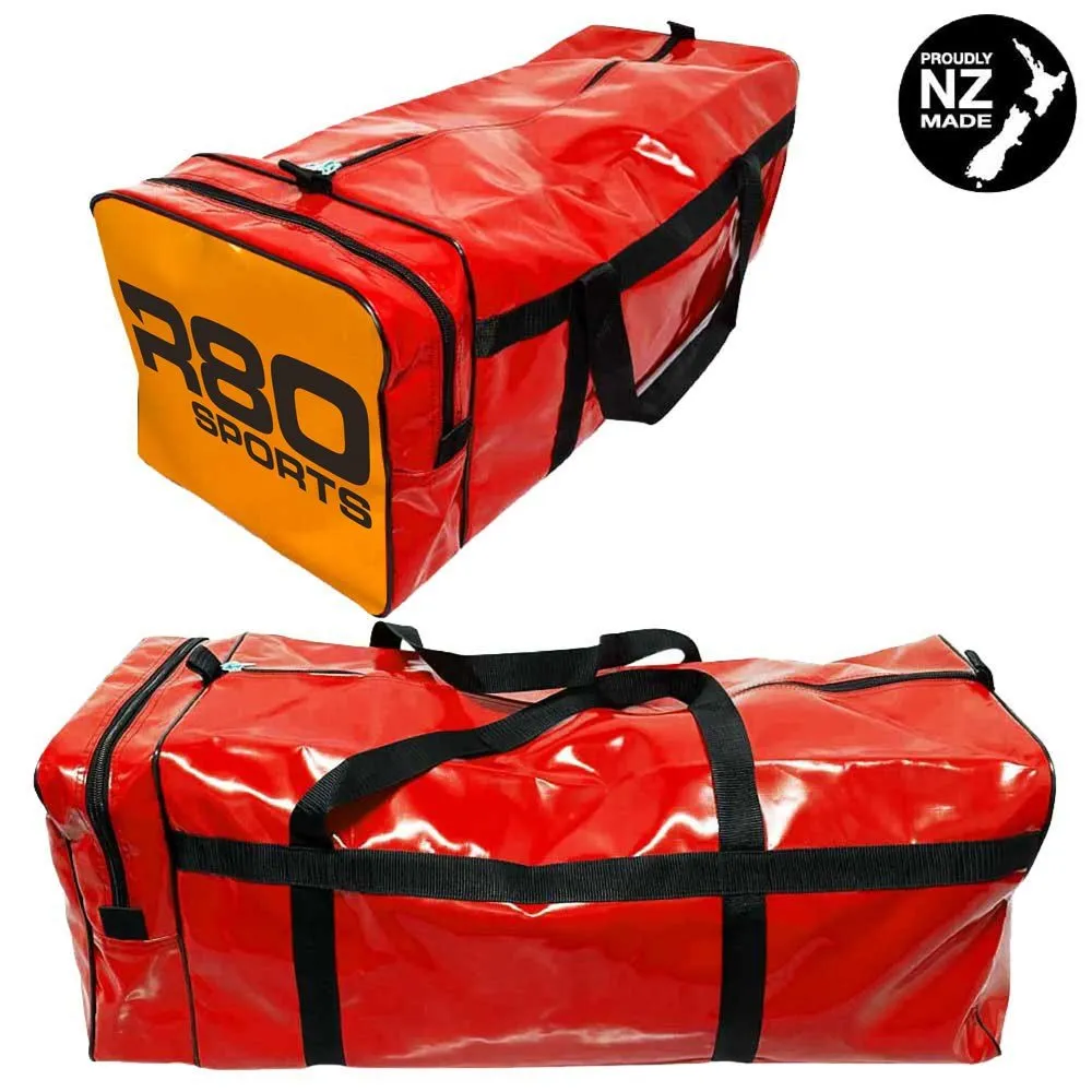 R80 Club Kit Colours Gear Bag Red with End Pocket