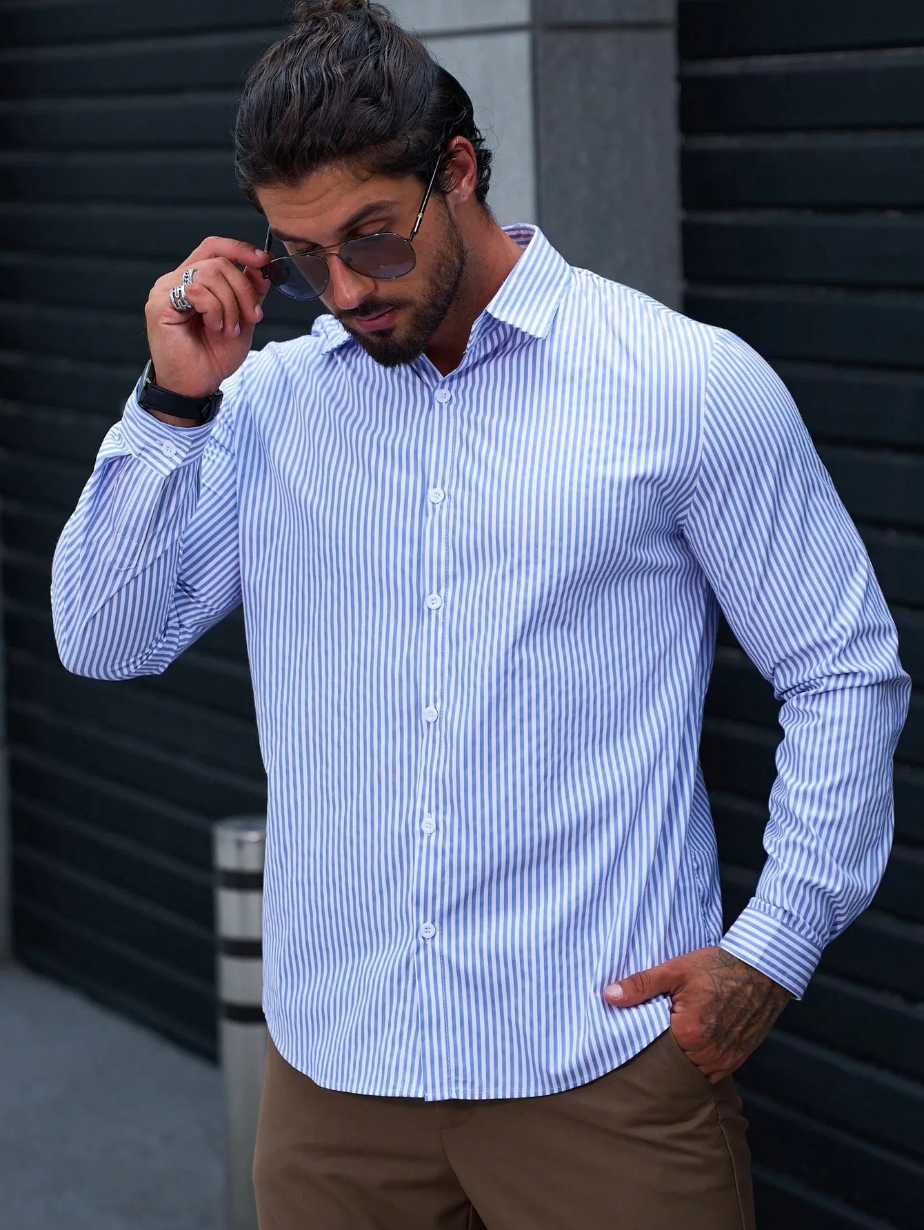 Sophisticated Stripe Casual Fit Shirt