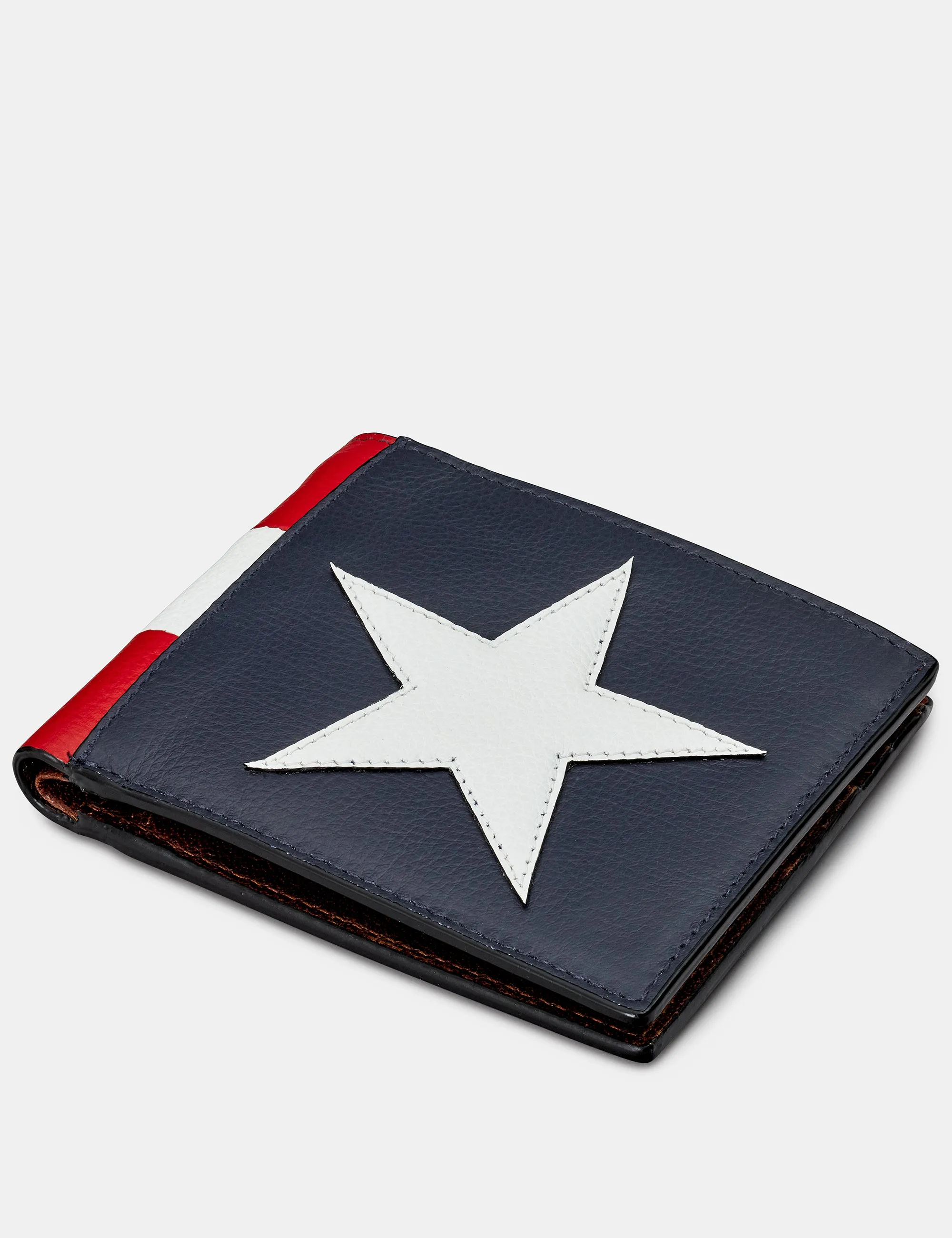 Stars And Stripes Leather Wallet