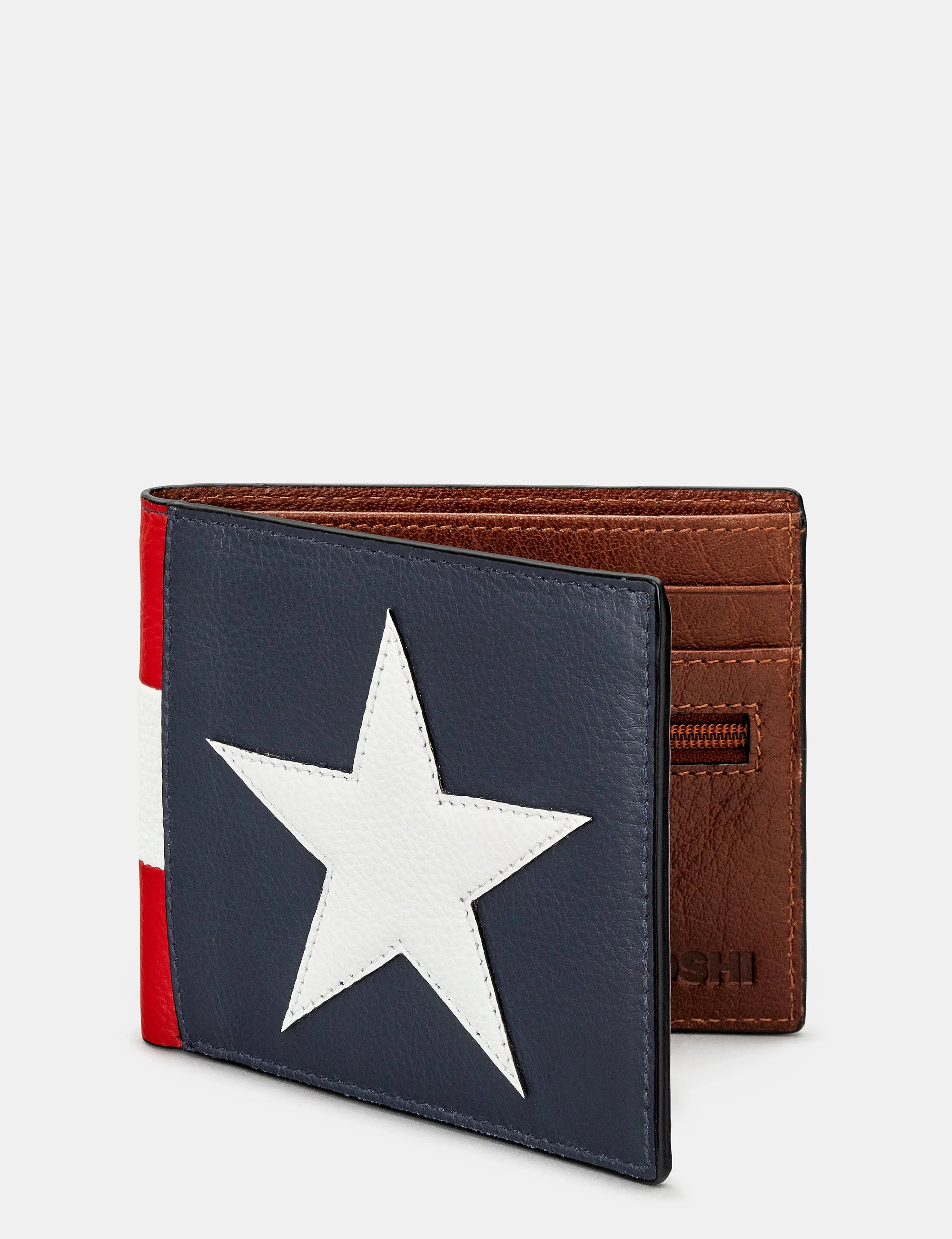 Stars And Stripes Leather Wallet