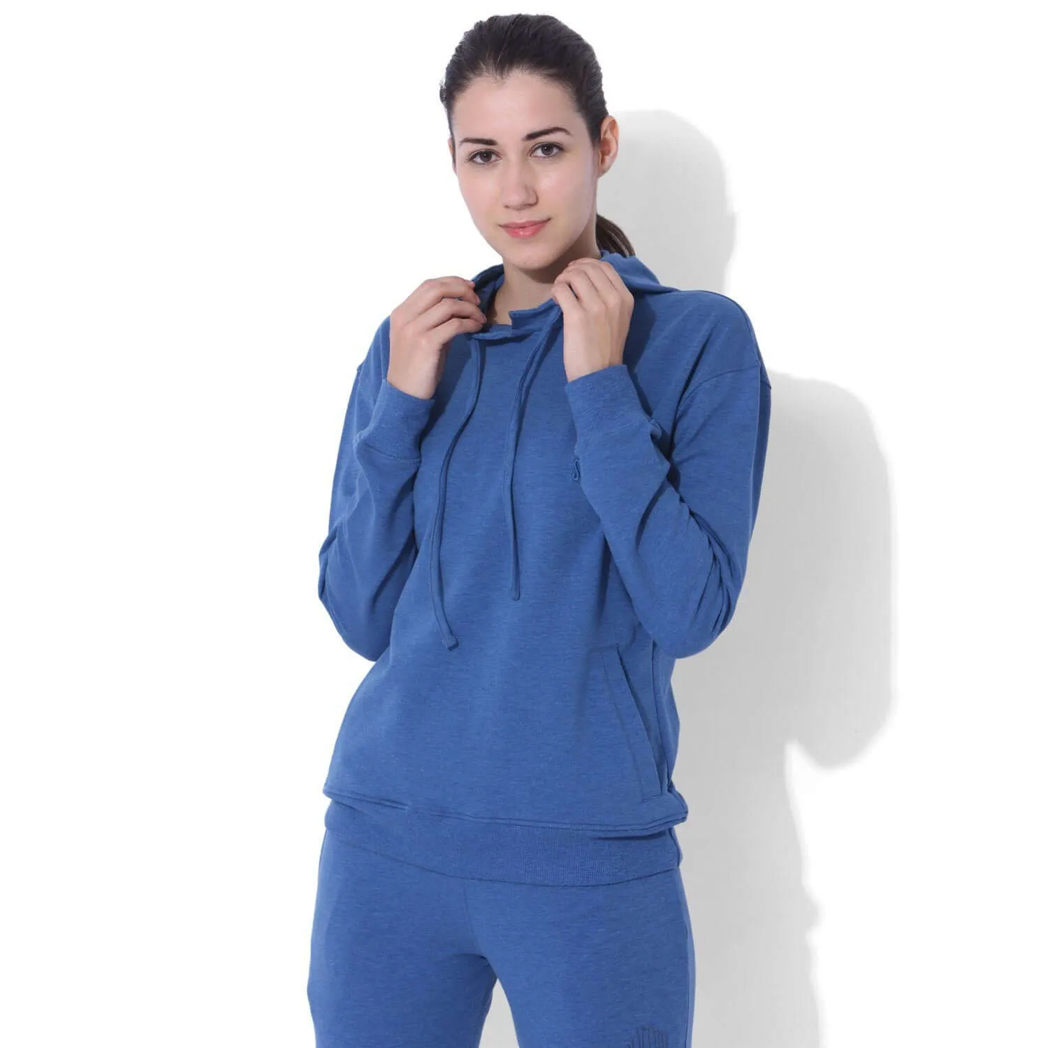 Sustain Slub Hoodie Blue