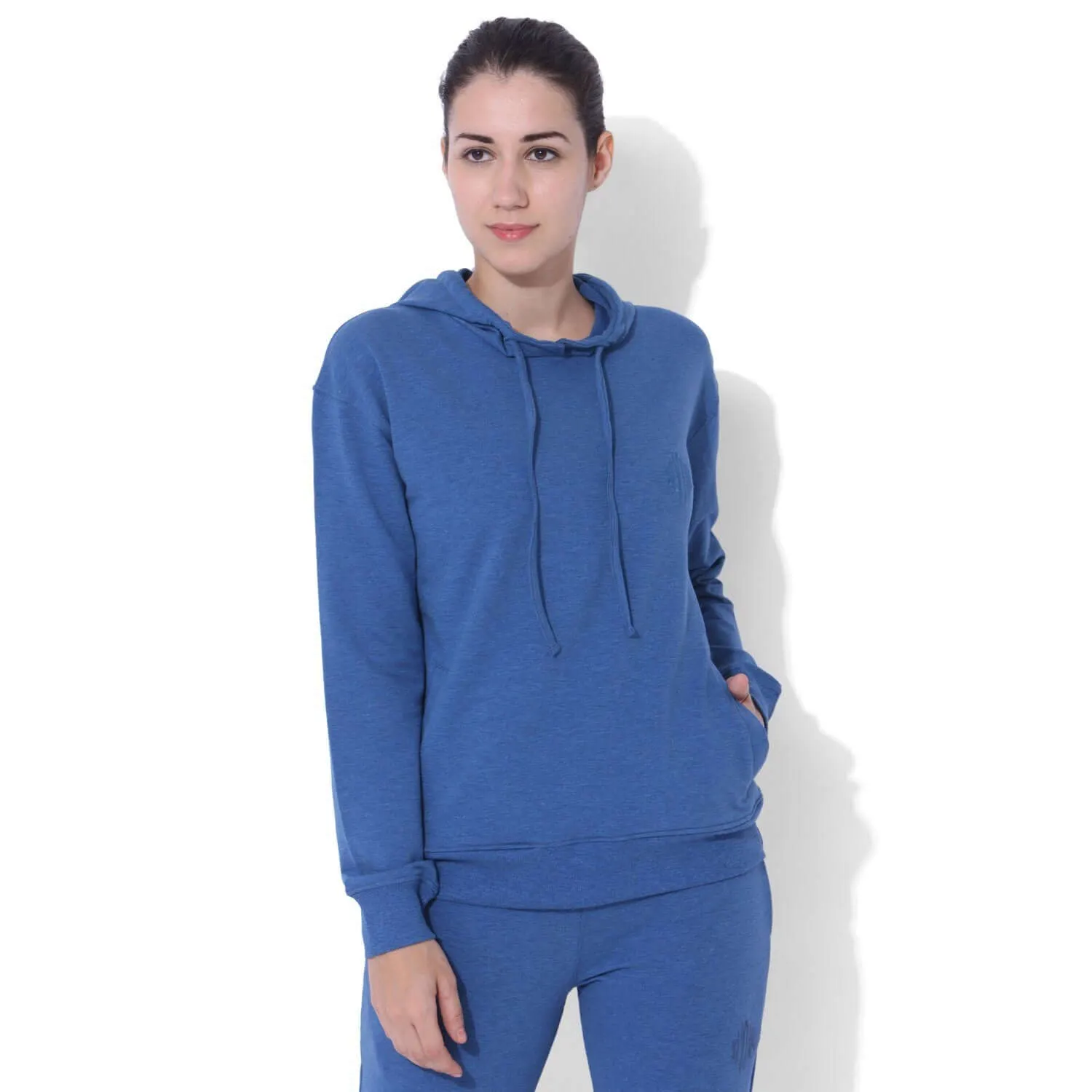 Sustain Slub Hoodie Blue