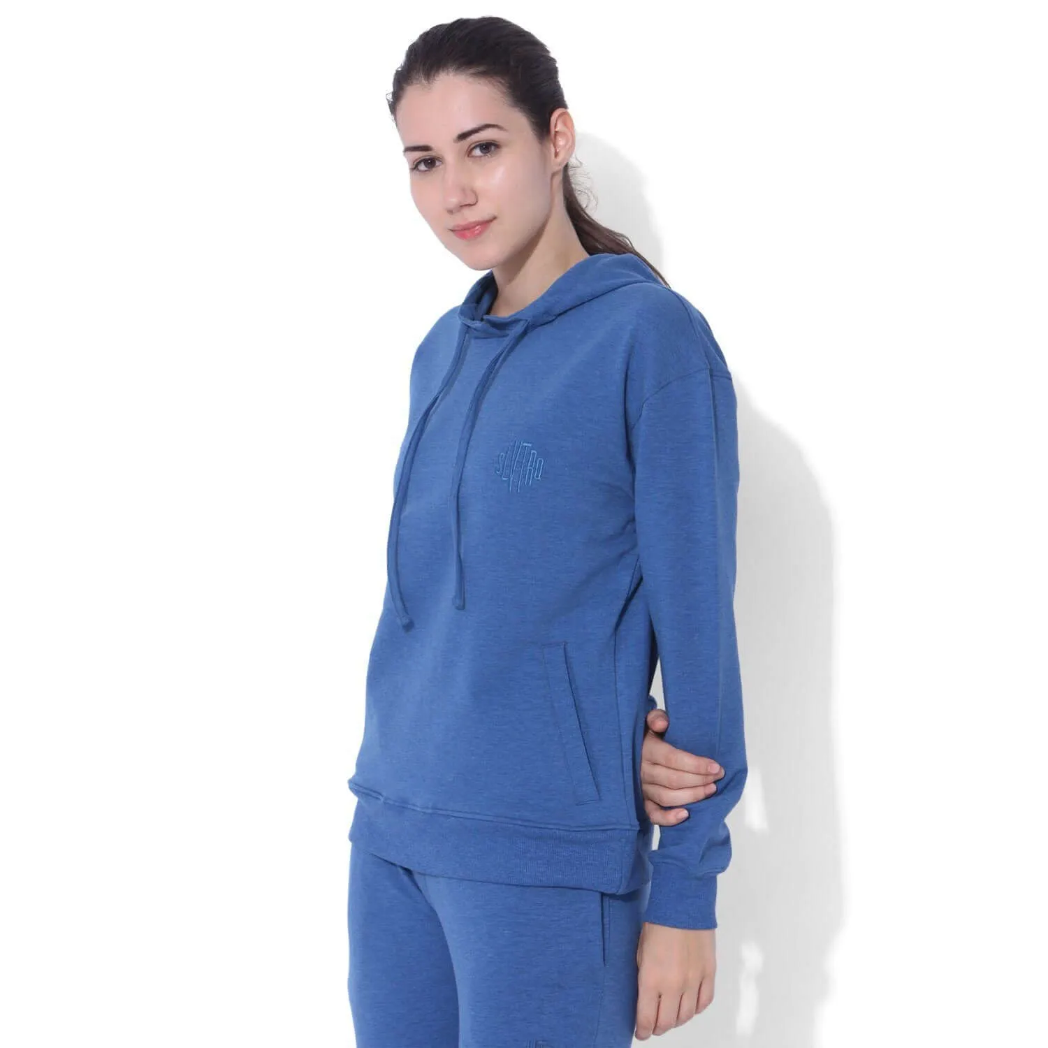 Sustain Slub Hoodie Blue