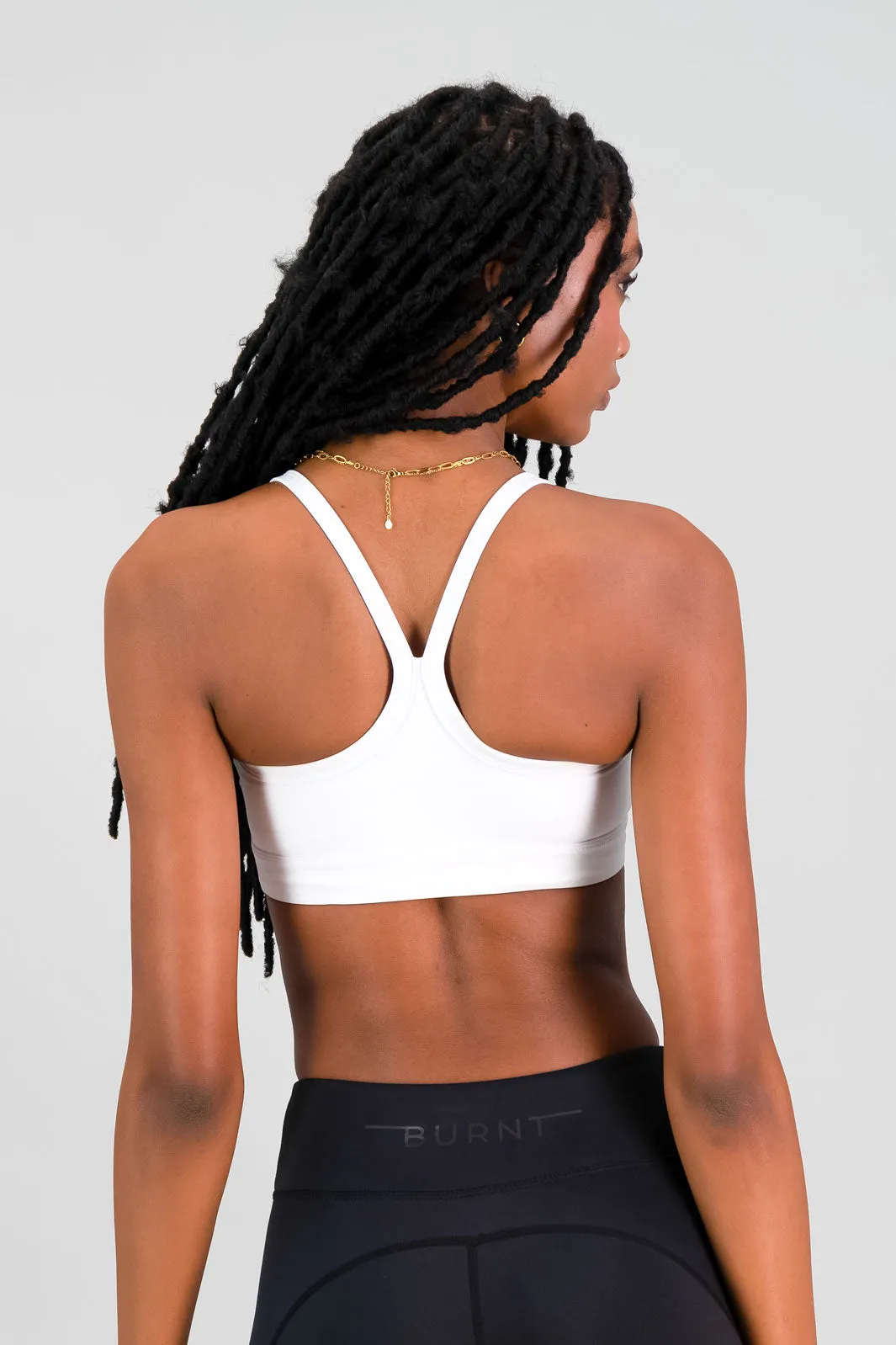 The Cali Sports Bra - White