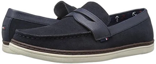 TOMMY HILFIGER MEN'S LYONS2 SLIP-ON LOAFER, NAVY, 13 M US