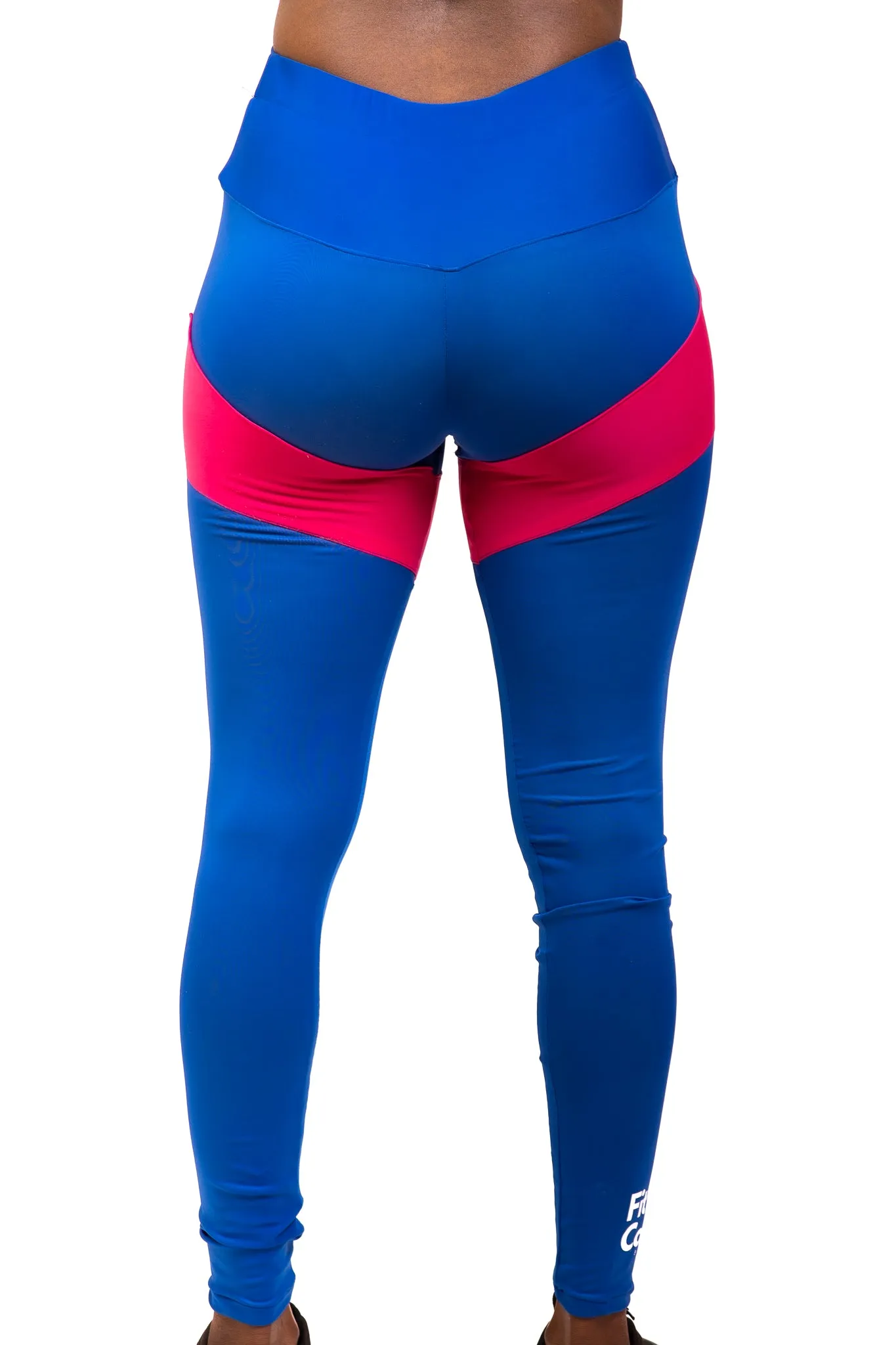 Trendy Pink and Blue Gym Outfit Set for ladies - Long Sleeves - PANTS ONLY