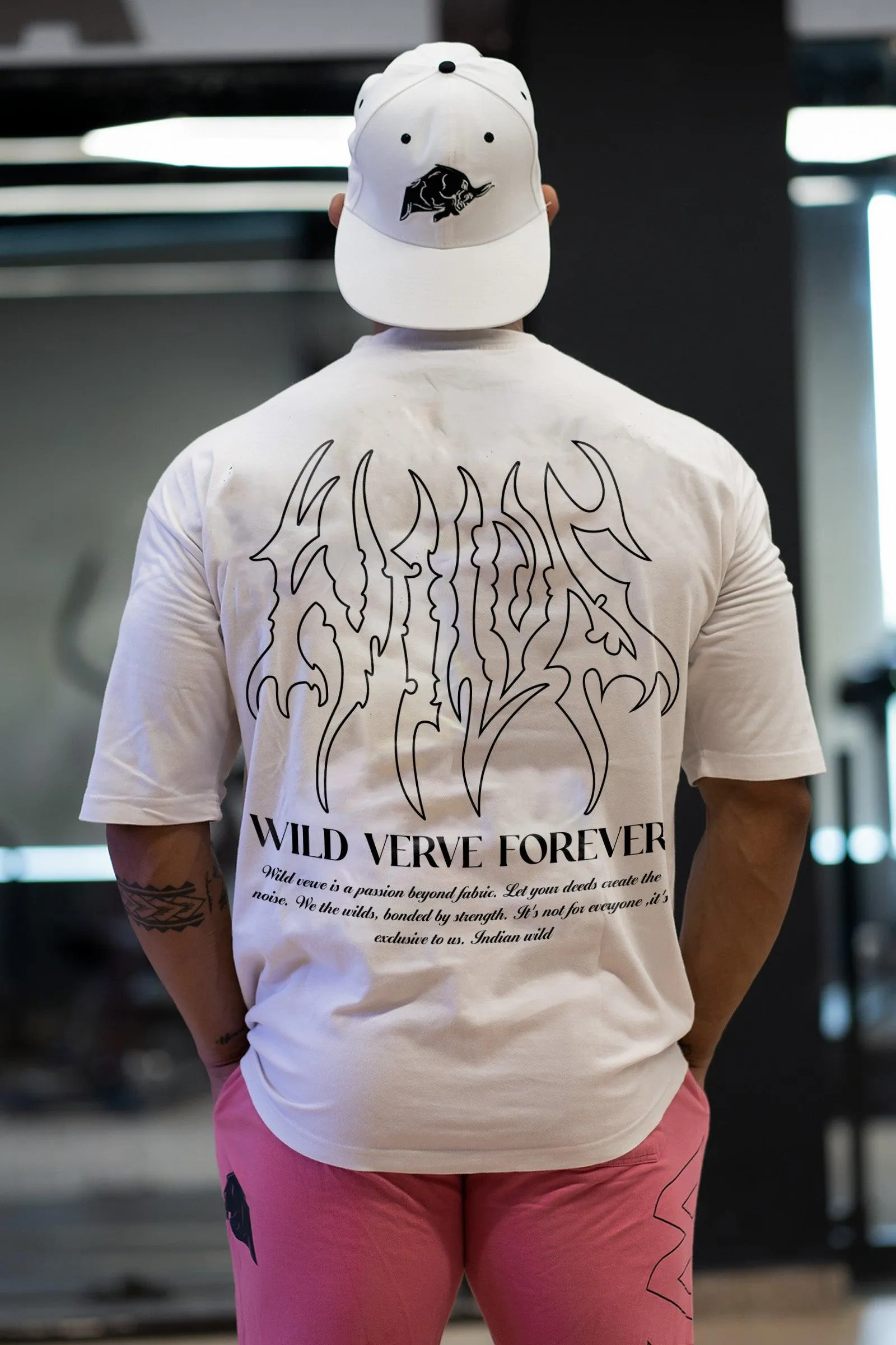 WILDS FLAME "PREMIUM" OVERSIZED T-SHIRT (WHITE)