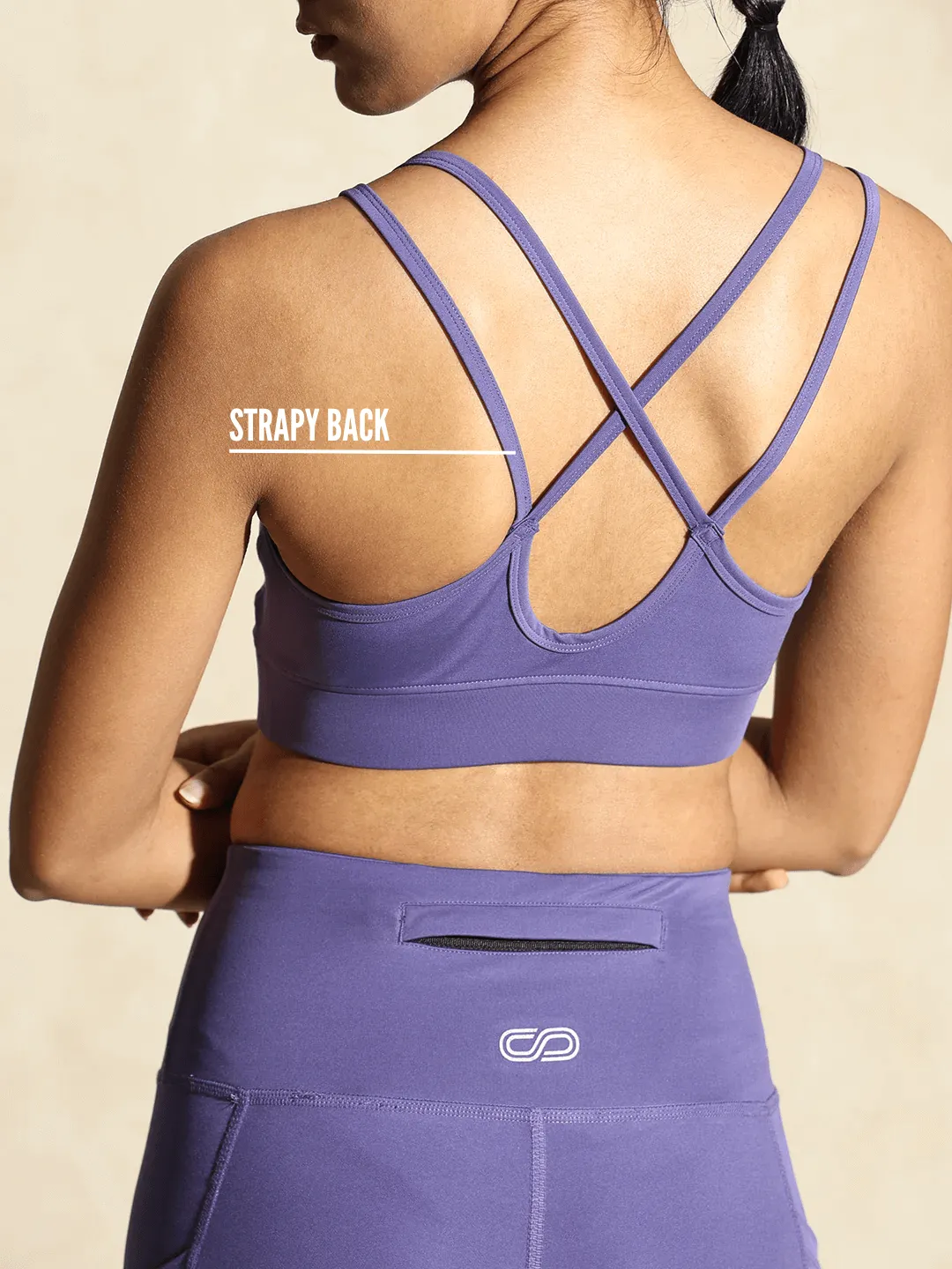 Yoga Strap Back Bra Iris